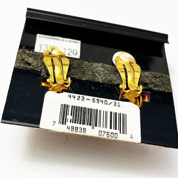 Anne Klein Vintage Brushed Gold Spiral Clip Earrings - Picture 4 of 5